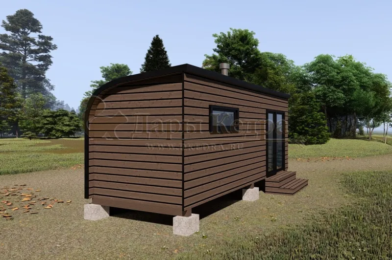 Баня «Парус» из кедра 5х2,2 метра